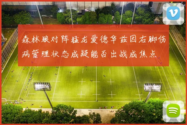 森林狼对阵猛龙爱德华兹因右脚伤病管理状态成疑能否出战成焦点